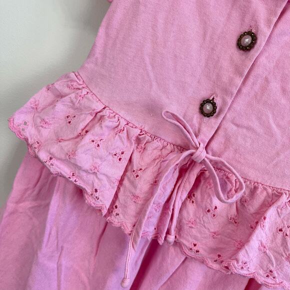 Vintage Wee Boxers Pink Ruffle Jumpsuit 24 Months USA - Picture 3 of 11